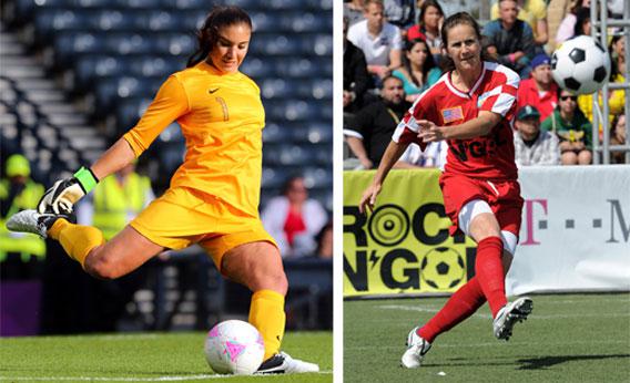 Solo Hope and Brandi Chastain.